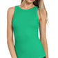 Ribbed Boat Neck Tank Top