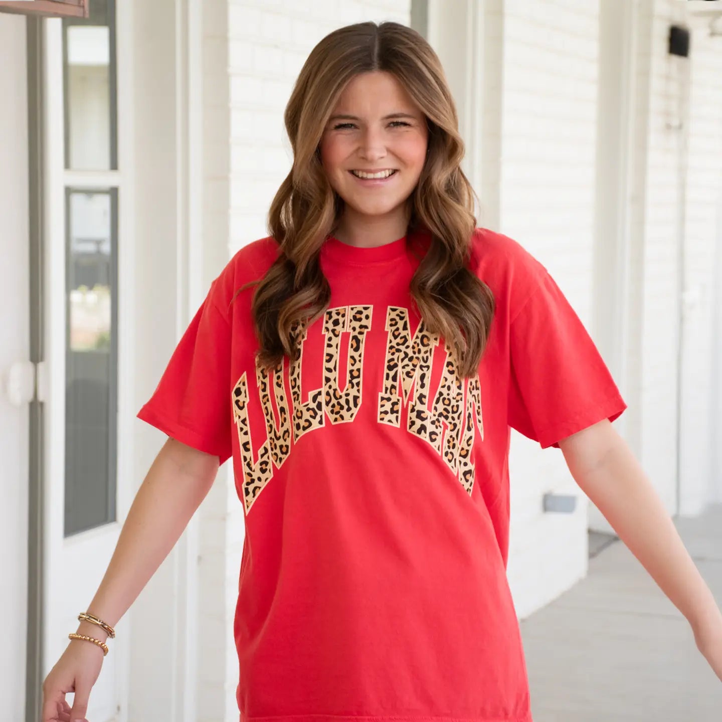 Lulu Mac Tee - Leopard/Paprika