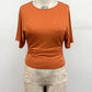 Ruched Waist Dolman Sleeve Top