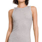 Ribbed Boat Neck Tank Top