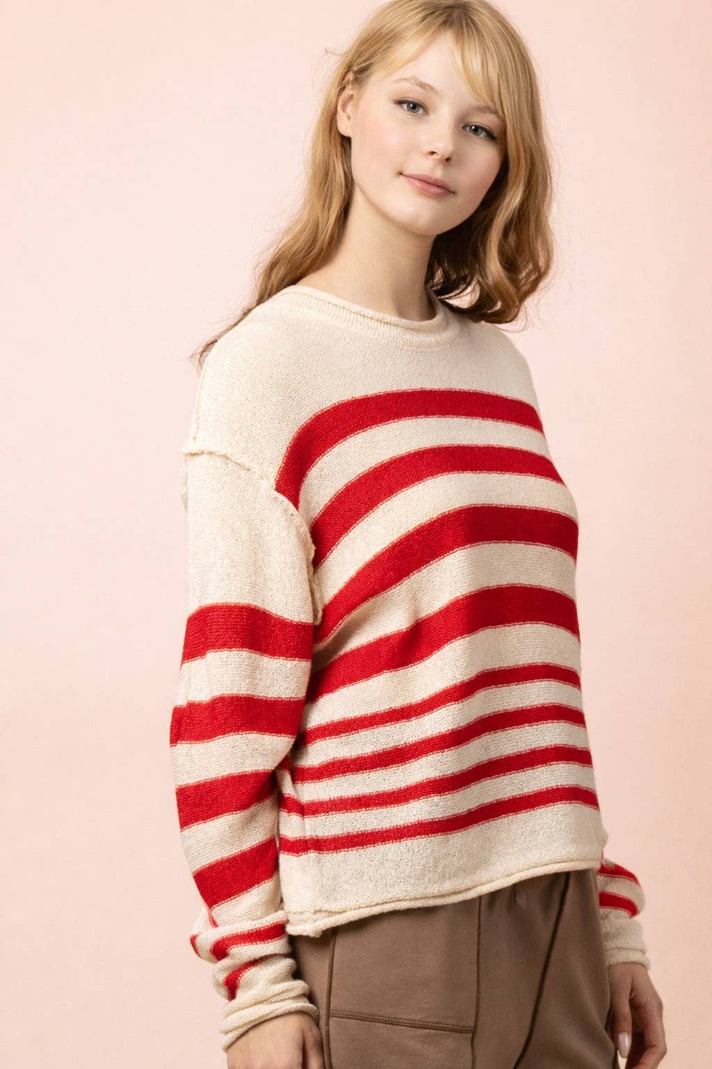 Striped Oversized Knit Sweater