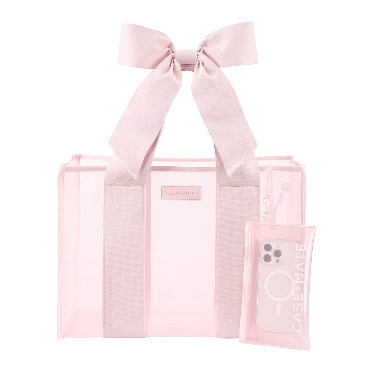 Case-Mate Ballet Pink Bow Jelly Tote Bag (Classic)