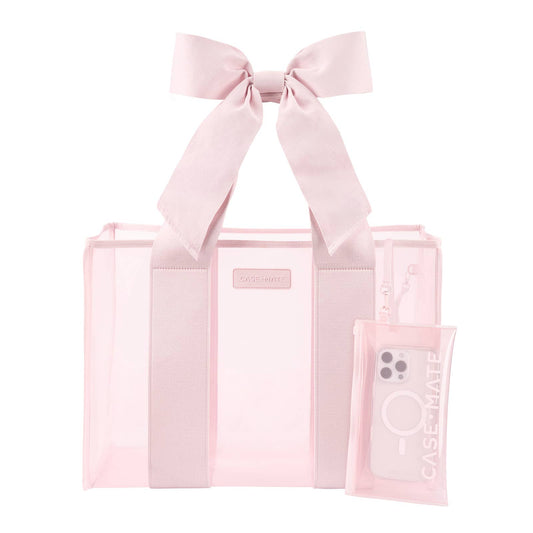 Case-Mate Ballet Pink Bow Jelly Tote Bag (Classic)