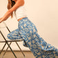 Chloe Printed Wide Leg Long Pants