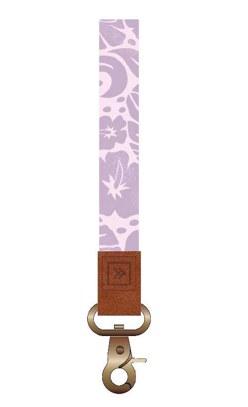 Coral Crush Lavender Wristlet Keychain
