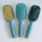 Boar Bristle Hair Brush - Teal With It