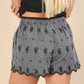 Hailes Embroidered Cotton Shorts