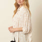 GAUZE BUBBLE DOLMAN SLEEVE BLOUSE