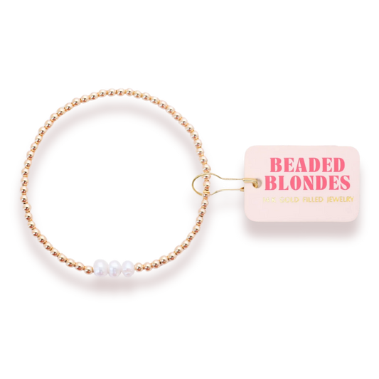 Harper Pearl Bracelet in Gold