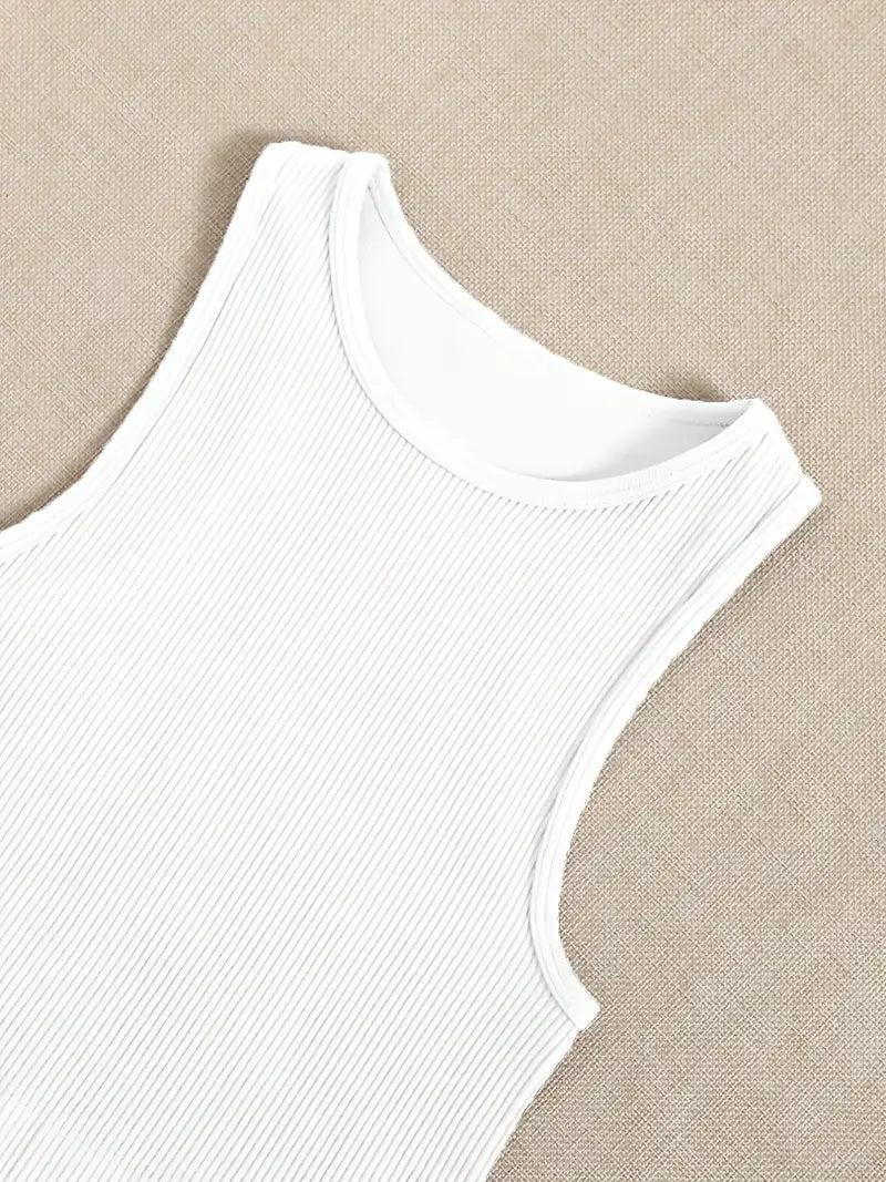 Ribbed Racerback Crop Tank - The Salty Mare