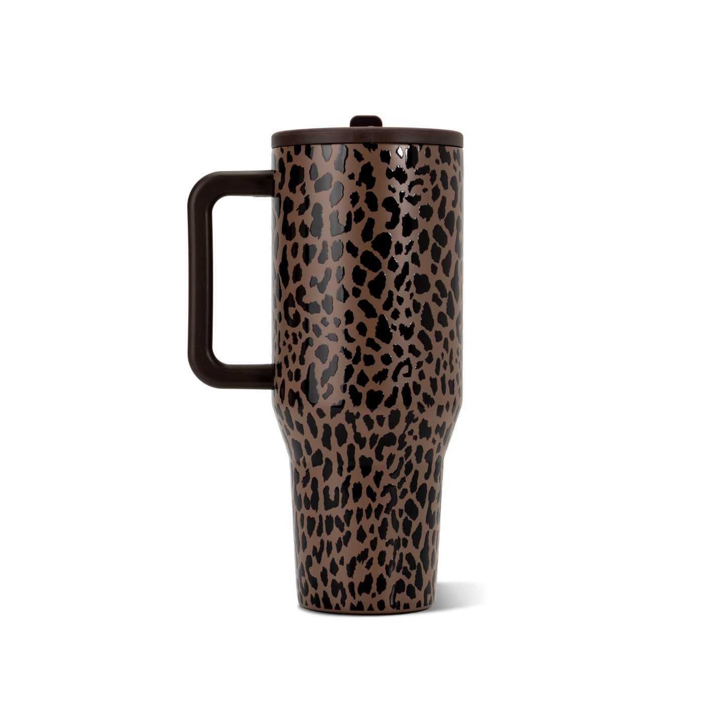 Brown Leopard HydroJug 40 oz Traveler Tumbler