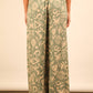 Chloe Printed Wide Leg Long Pants