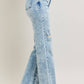 Mineral Wash High Waisted Distressed 90's Straight