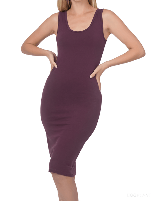 Cotton Sleevless Midi Dress - The Salty Mare
