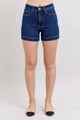 Dark Wash High Waisted Tummy Control Shorts