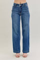 HW Double Button Wide Leg