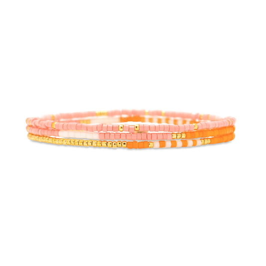 Mixed Seed Bead Stretch Bracelet Set - The Salty Mare