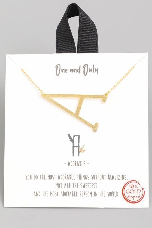 Initial Necklace - The Salty Mare