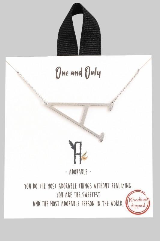 Initial Necklace - The Salty Mare