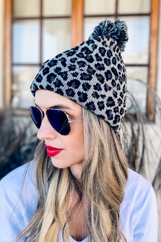 Leopard Beanie - The Salty Mare