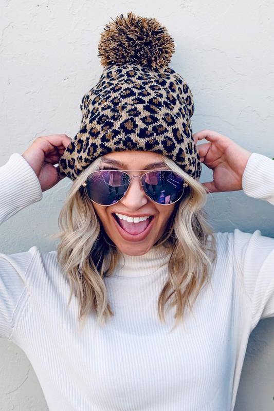 Leopard Beanie - The Salty Mare