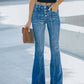 Washed Mirco Flare Trouser - The Salty Mare