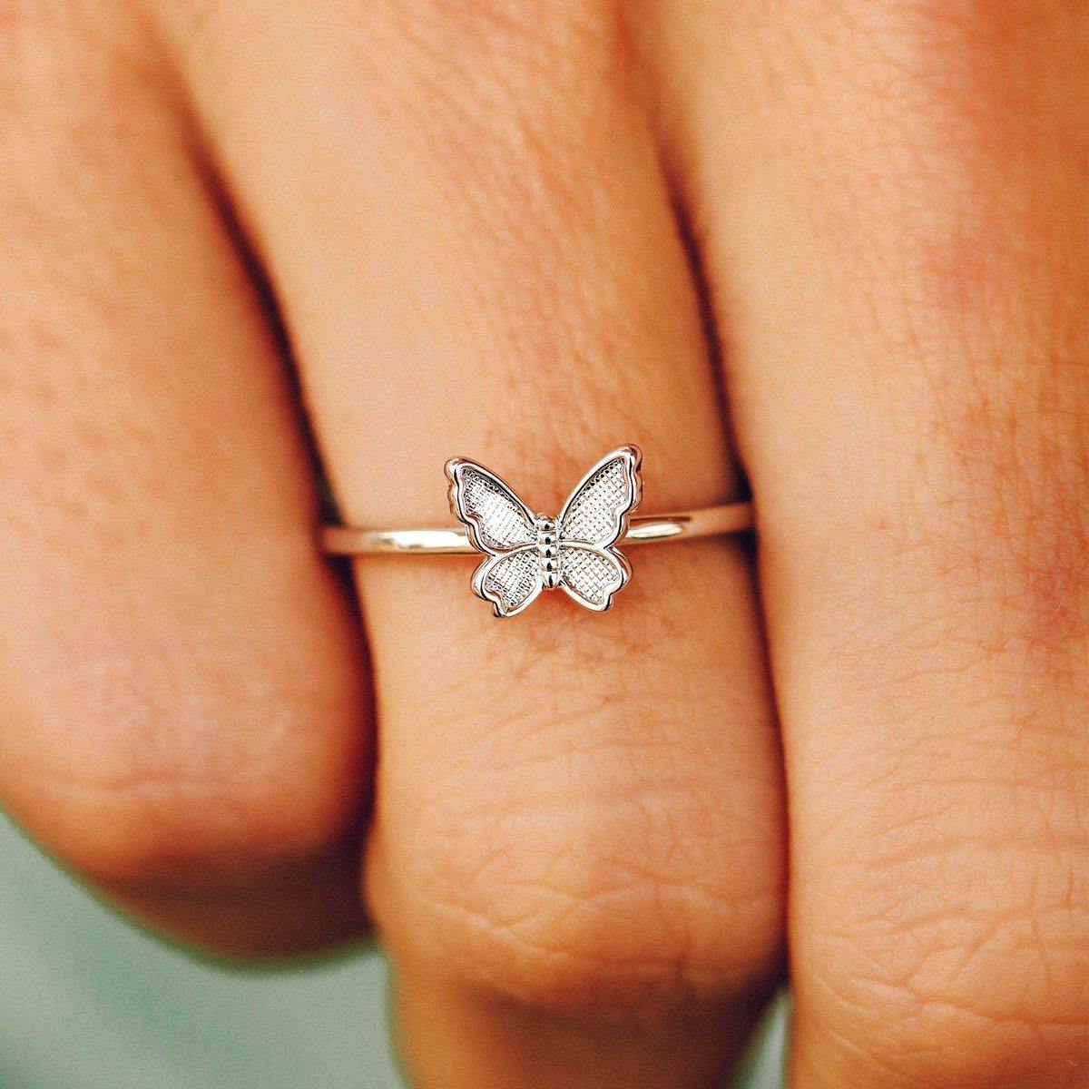 Butterfly in Flight Ring - The Salty Mare
