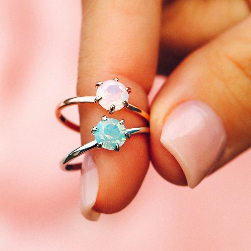 Iridescent Stone Ring - The Salty Mare