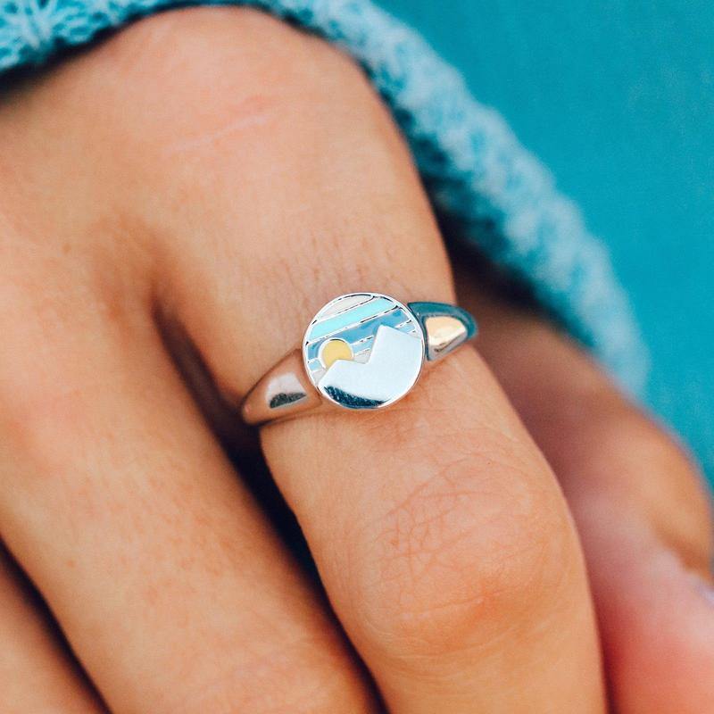 Twin Peaks Signet Ring - The Salty Mare