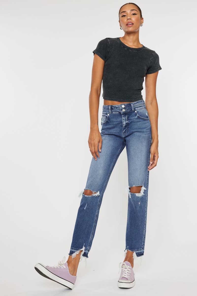 Kancan Pamela High Rise Slim Straight Jeans - The Salty Mare