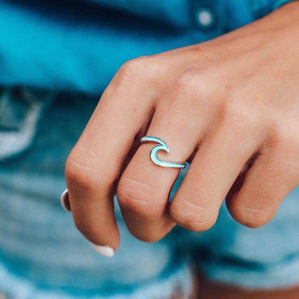 Wave Enamel Ring - The Salty Mare