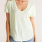 Organic Cotton V-neck Tee - The Salty Mare