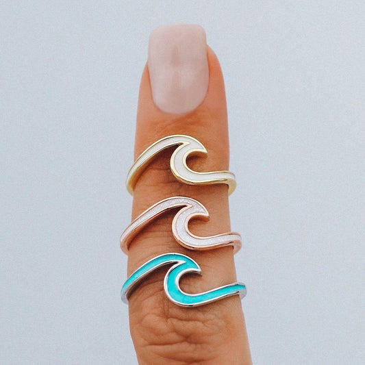 Wave Enamel Ring - The Salty Mare