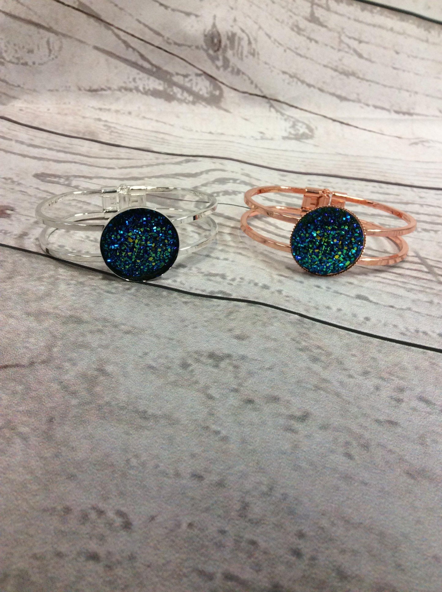 Druzy Hinge Bracelet - The Salty Mare