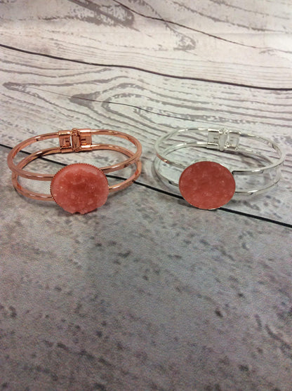 Druzy Hinge Bracelet - The Salty Mare