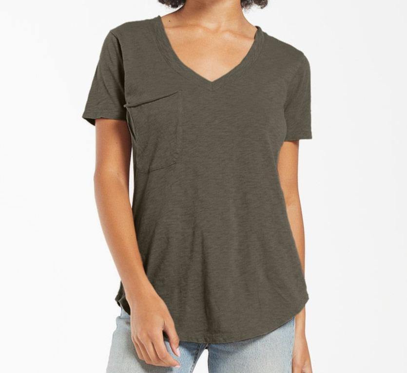 Cotton Slub Pocket Tee - The Salty Mare