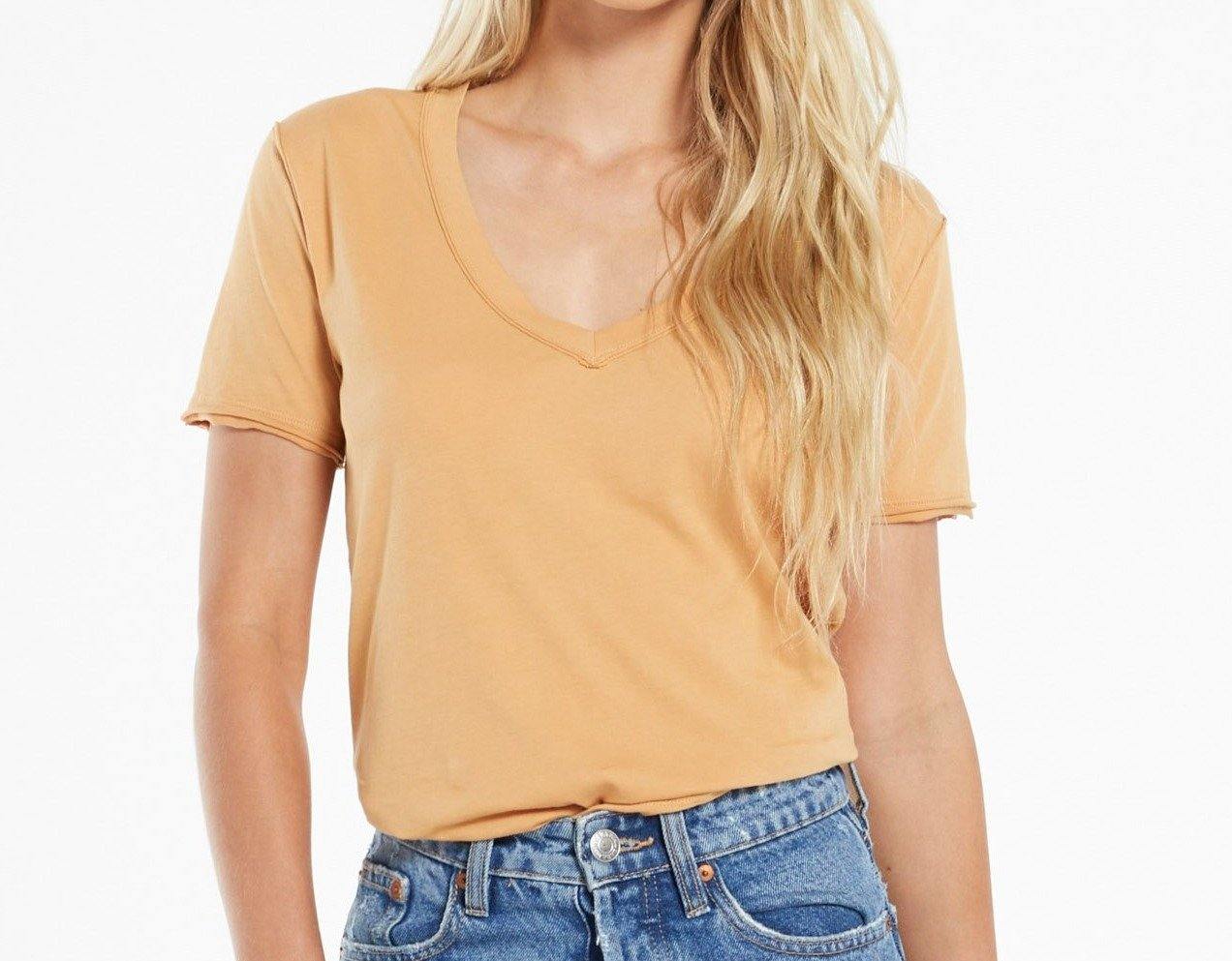 Organic Cotton V-neck Tee - The Salty Mare