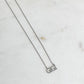 'GIGI' White Gold Pendant Necklace - The Salty Mare