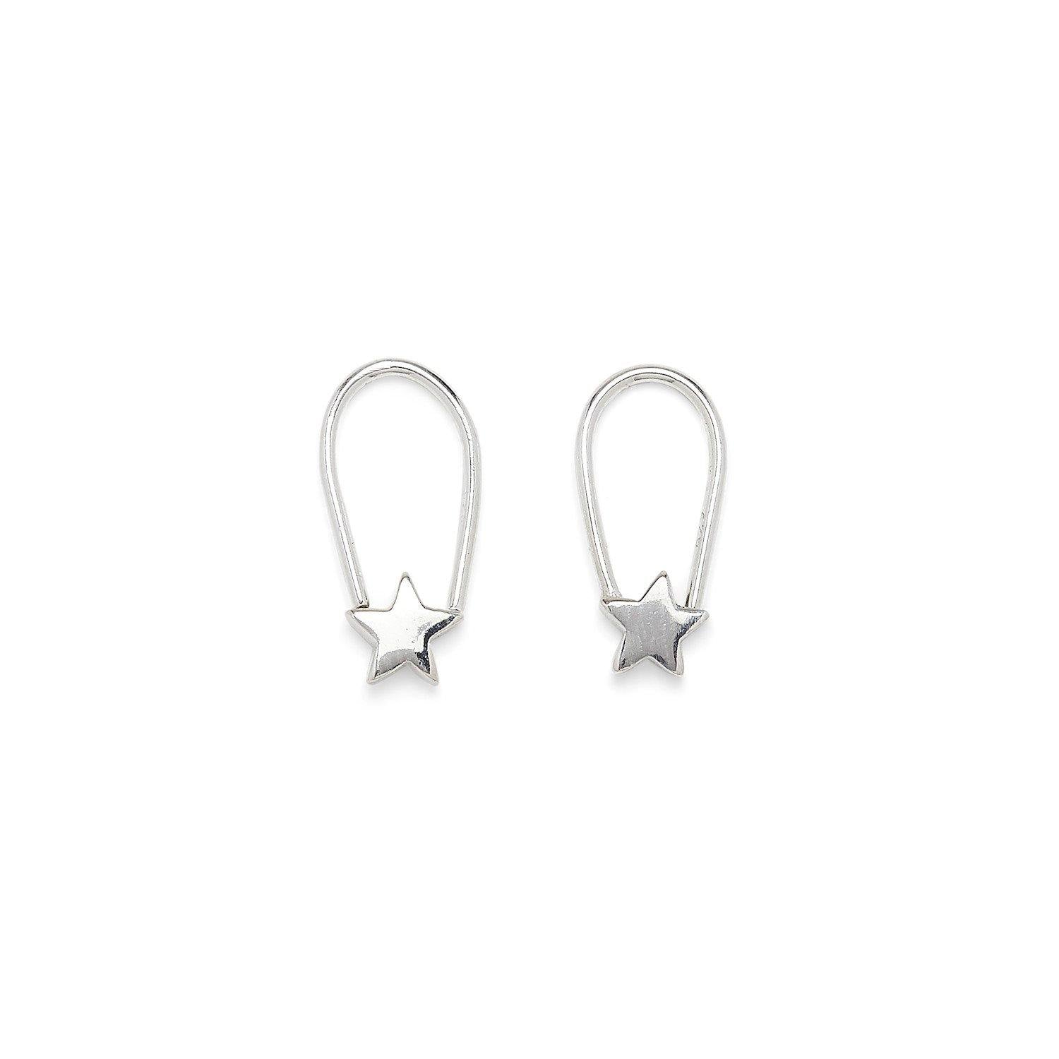 Star Safety Pin Earrings - The Salty Mare