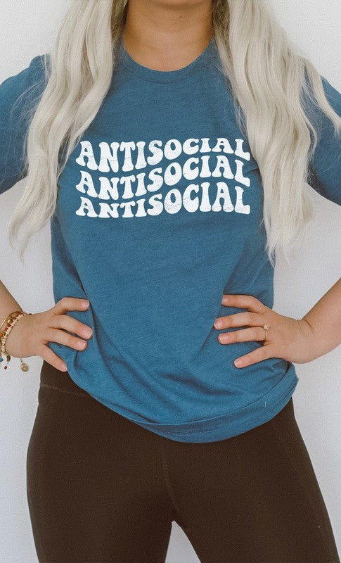 Anti-Social  Graphic Tee - The Salty Mare