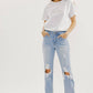 Kancan Norrine High Rise Straight Jean - The Salty Mare