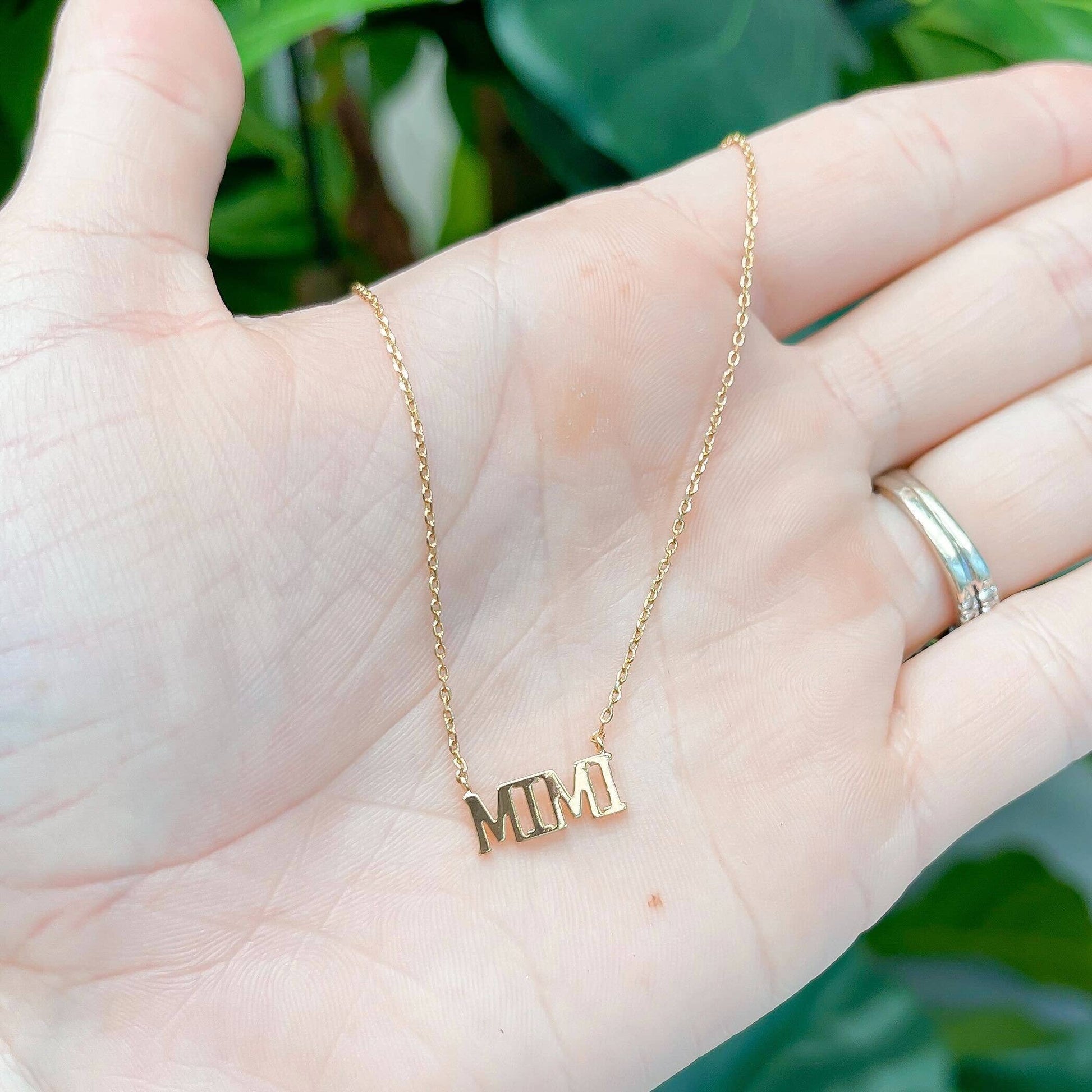 'MIMI' Gold Pendant Necklace - The Salty Mare