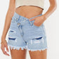 Kancan Leandra High Rise Cross Over Shorts - The Salty Mare