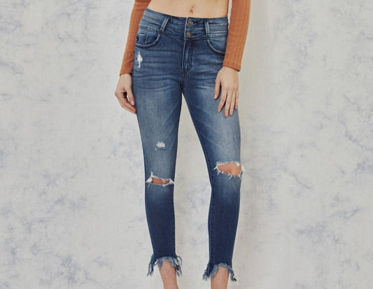 Gemma High Rise Ankle Skinny - The Salty Mare
