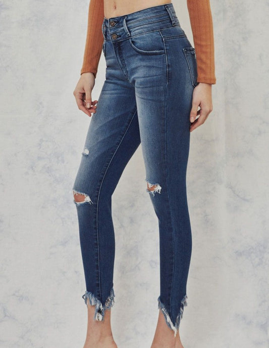 Gemma High Rise Ankle Skinny - The Salty Mare