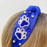Paw Print Game Day Embellished Headband - The Salty Mare