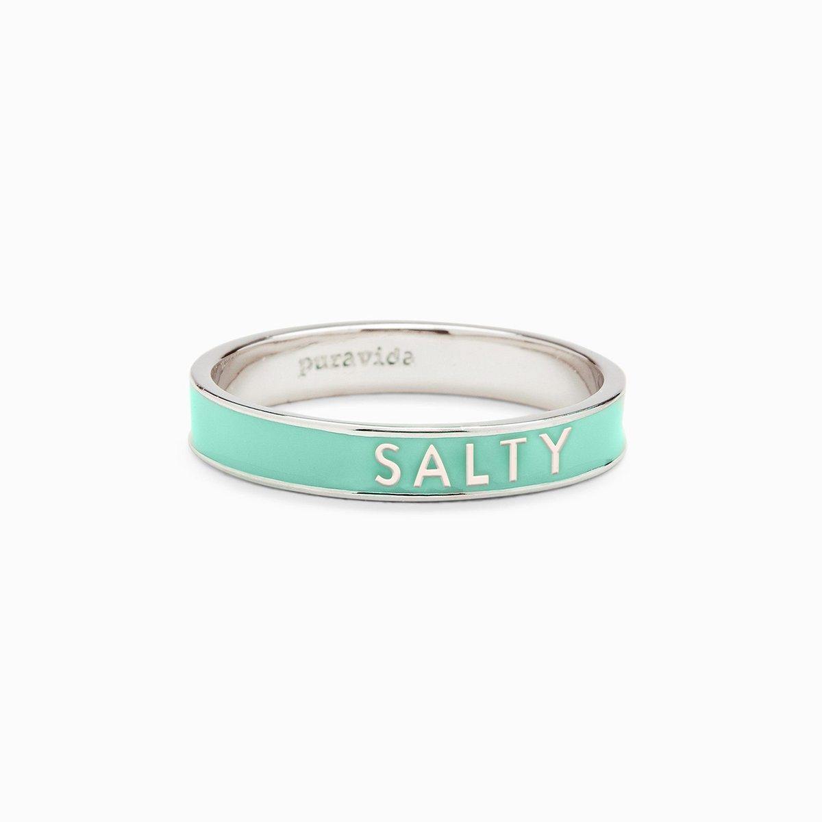 Enamel Word Ring - The Salty Mare